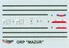 Mirage 400202 1/400 ORP MAZUR wz. 39  (the gunnery ship)
